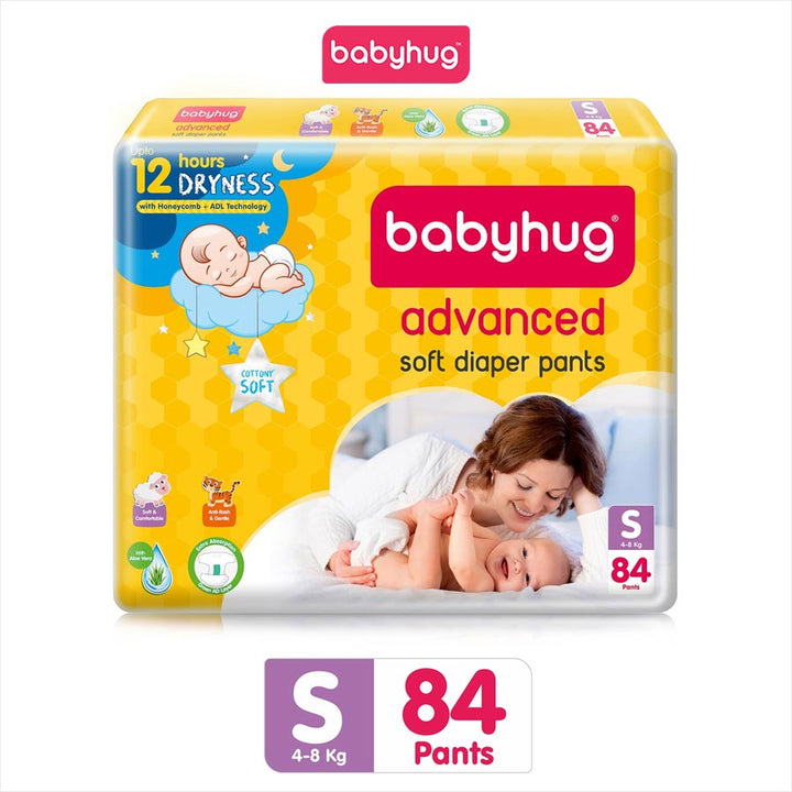 Babyhug Super Dry Pant Style Diapers Small - 42 Pieces Pack Of 2 :  Amazon.in: Baby Products